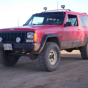 The XJ With The Lift All The Way Around