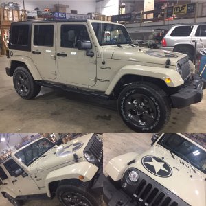 My Jeep In the shop