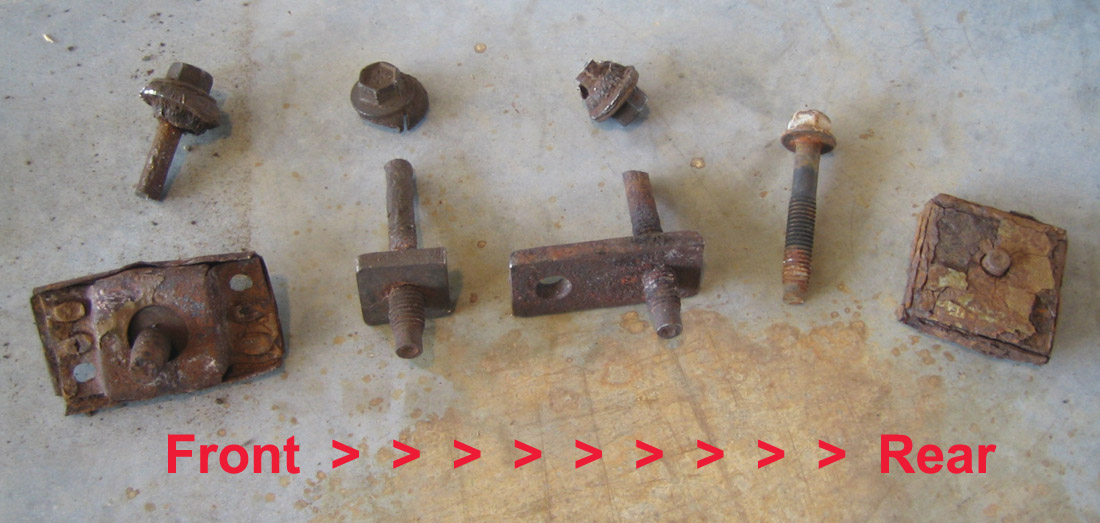 Factory body mount bolts