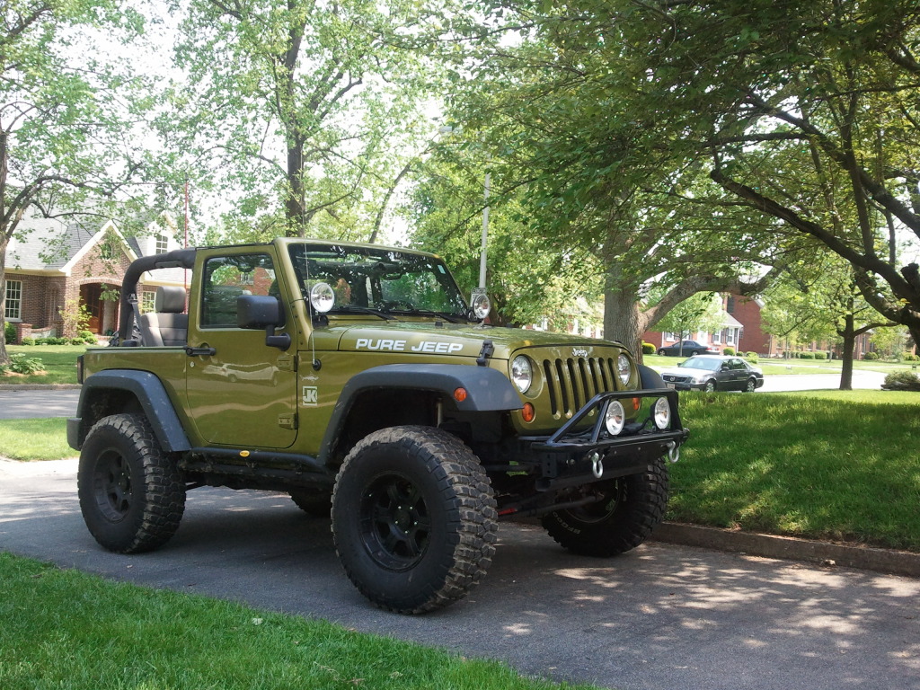 Finally a nice day to take the top off the Heep