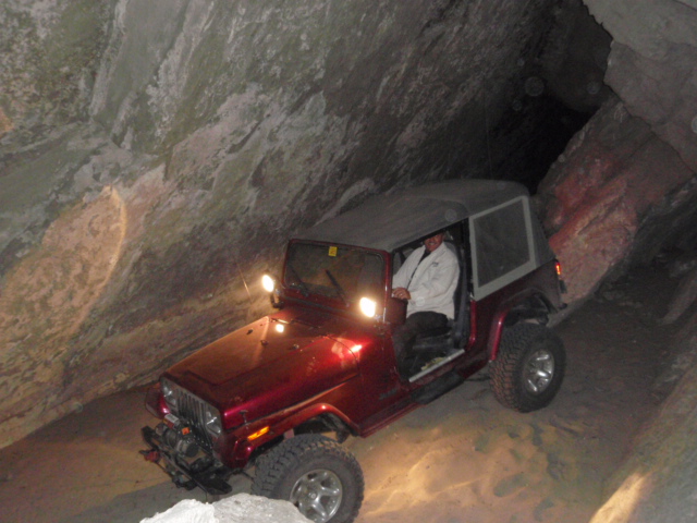 In a cave