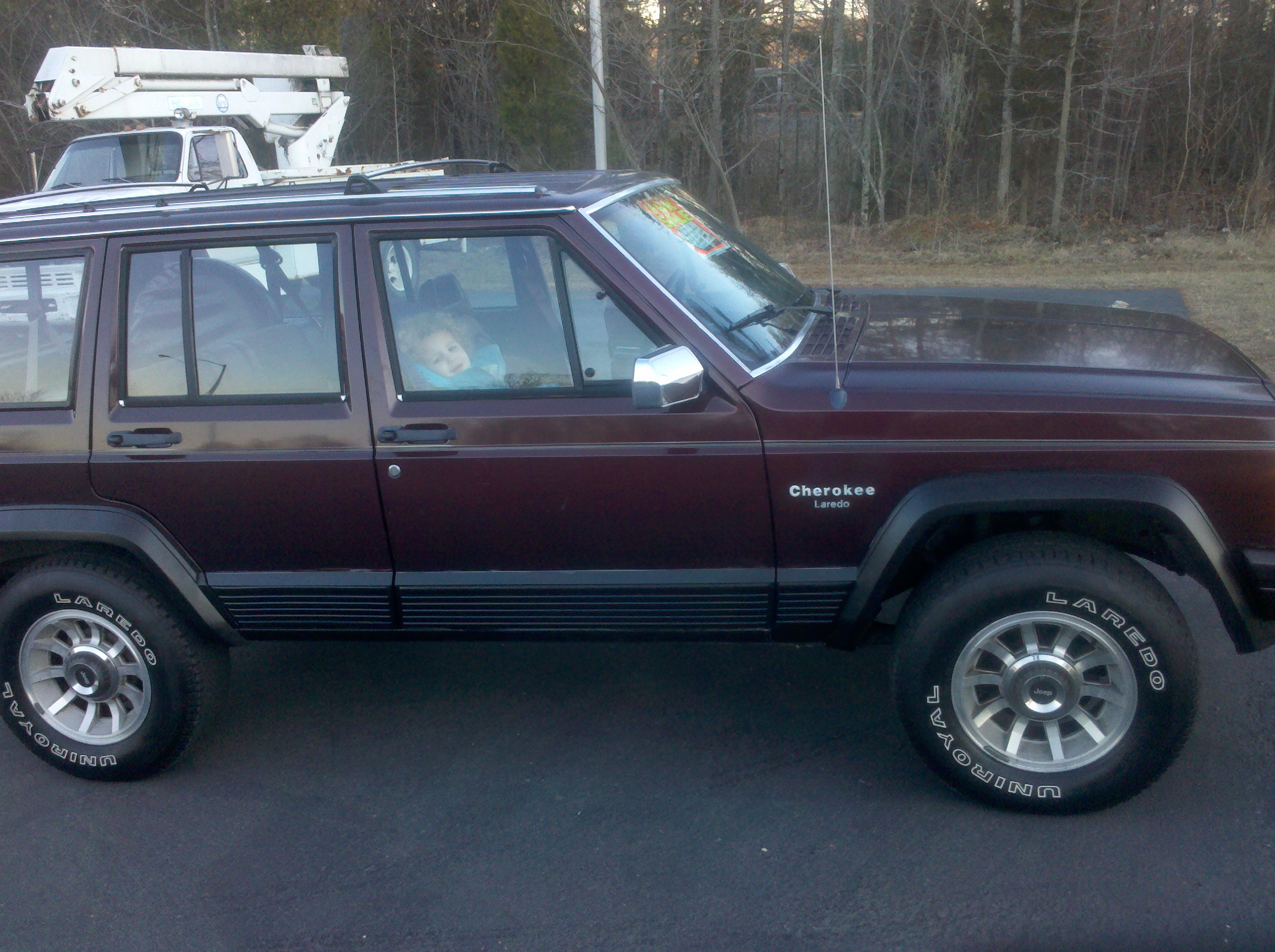 my jeep clean for a min. lol