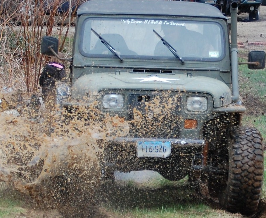 playing in the mud