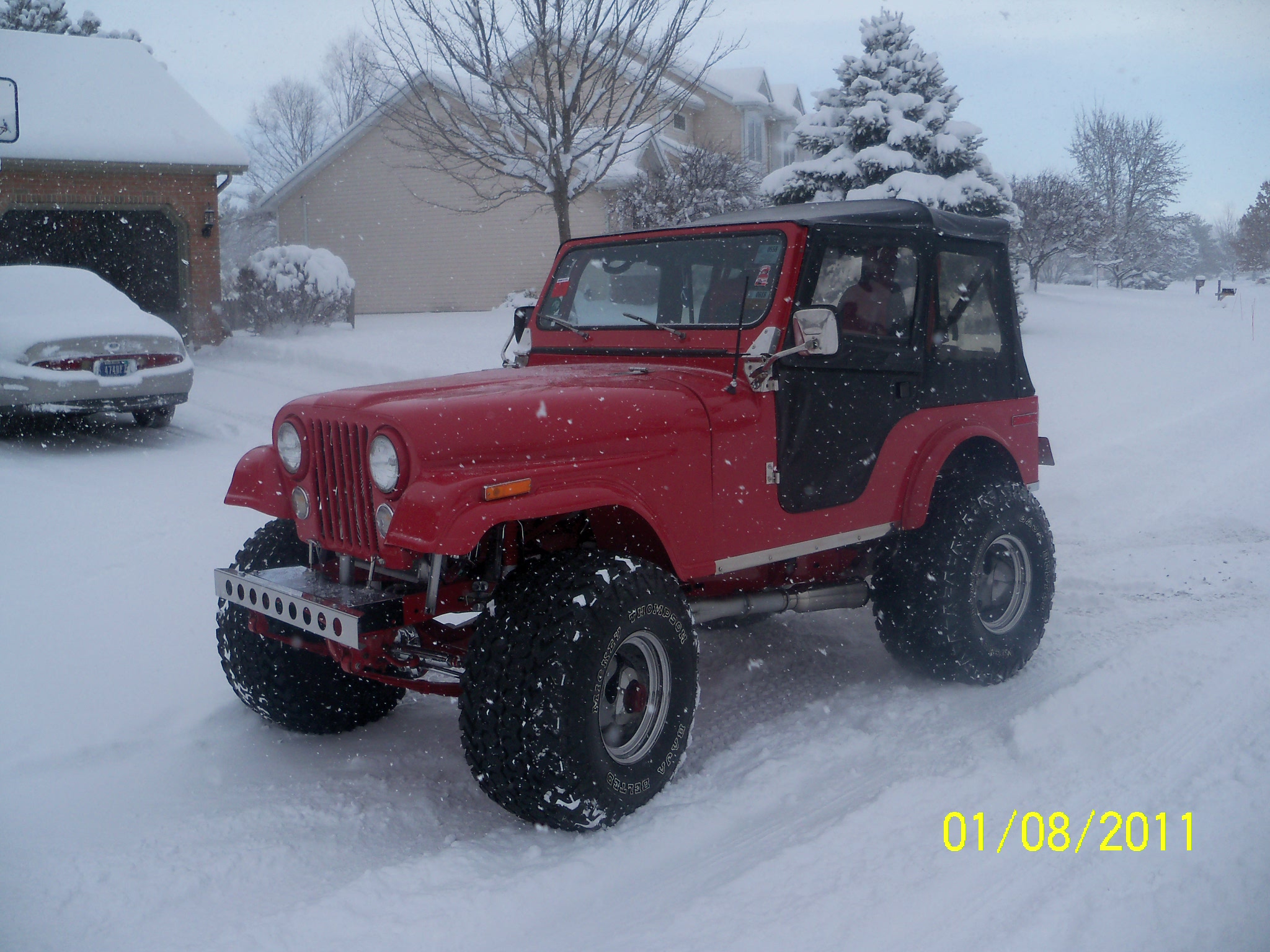 playing in the snow